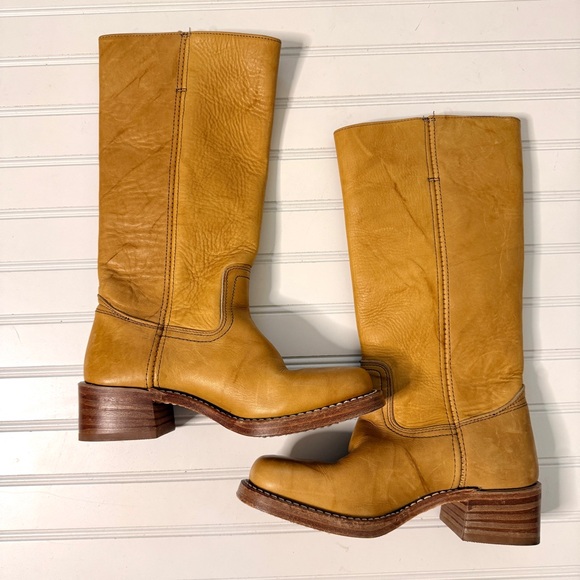 Frye Campus Boots Banana 7 - Picture 3 of 7